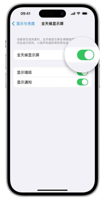 蜀山苹果14维修店分享如何自定义 iPhone 14 Pro 常亮显示屏 