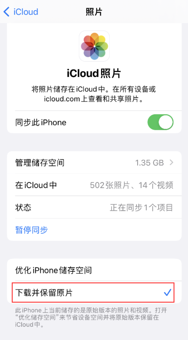 蜀山苹果手机维修分享iPhone 无法加载高质量照片怎么办 