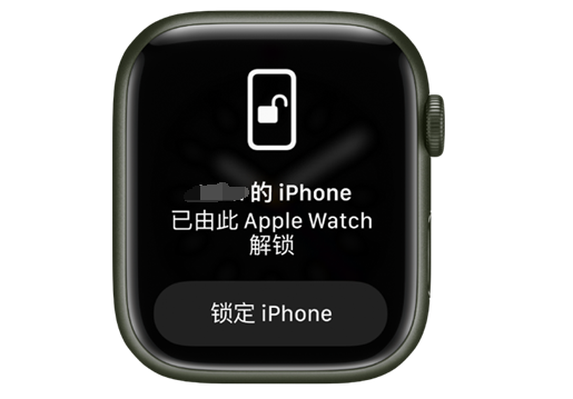 蜀山苹果手机维修分享用 AppleWatch 解锁配备面容 ID 的 iPhone方法 