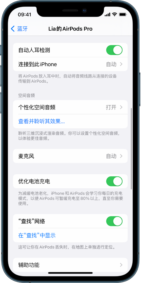 蜀山苹果手机维修分享如何通过 iPhone “查找”功能定位 AirPods 