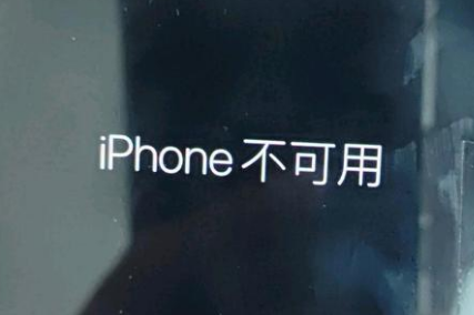 蜀山苹果服务网点分享锁屏界面显示“iPhone 不可用”如何解决 