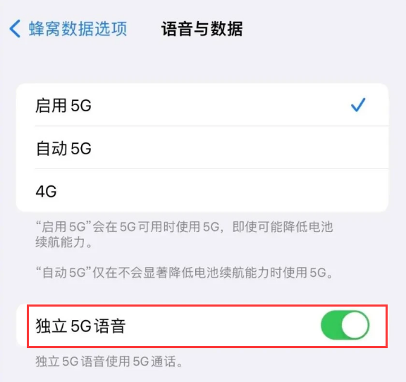 蜀山苹果14维修分享iPhone 14 Pro如何开启VoNR 