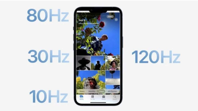 蜀山苹果14维修分享iPhone 14有高刷吗 