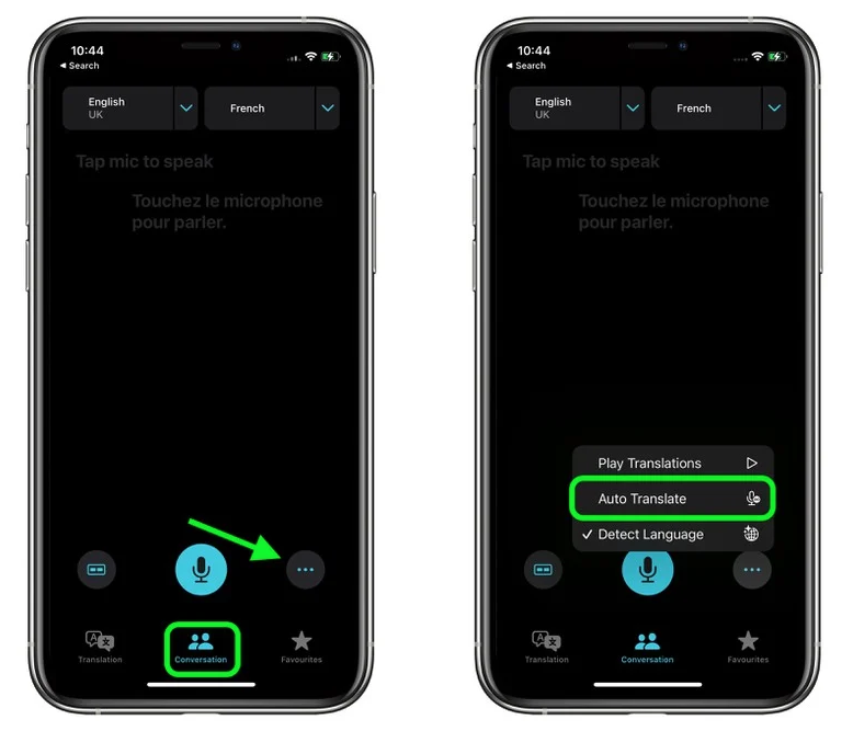 蜀山苹果手机维修分享iOS 15 “翻译” App 新改进 