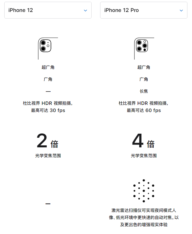 蜀山苹果手机维修分享苹果 iPhone 12 与 iPhone 12 Pro 选哪款 